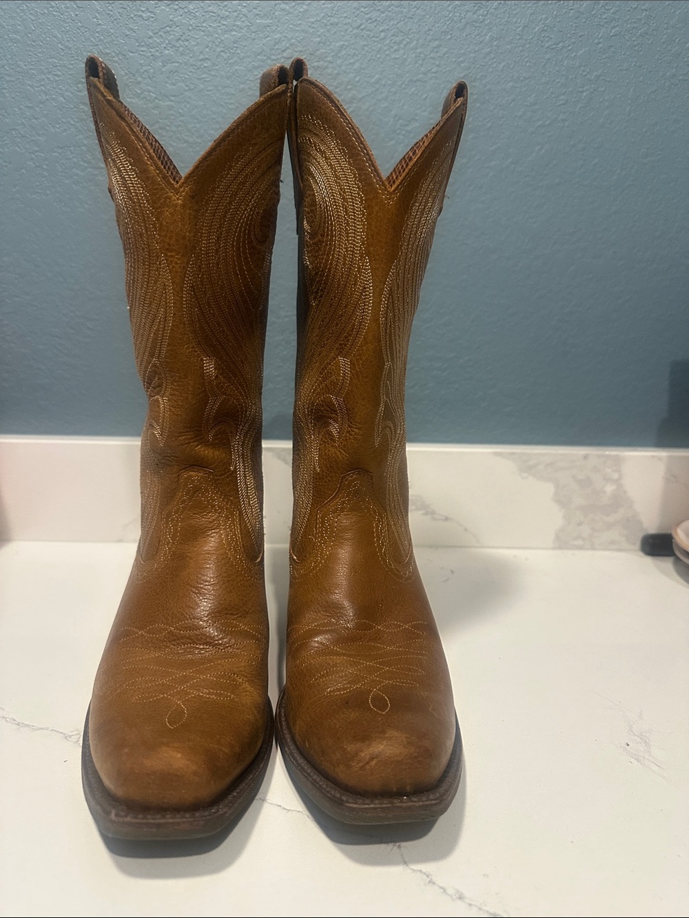 Ariat Brown Western Heeled Cowboy Boots - Picture 2 of 7